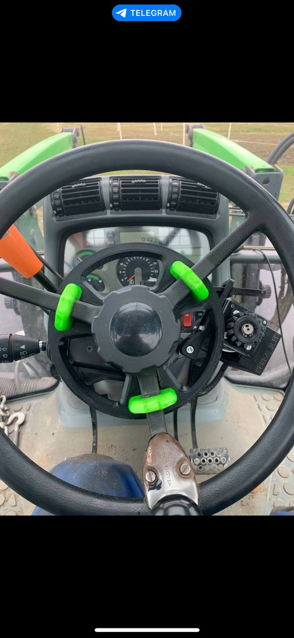 Sistema de autoguiado instalado en volante